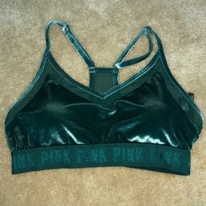 green sports bra